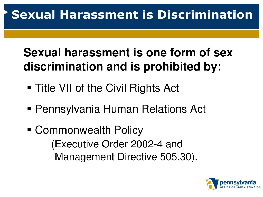 sexual harassment is discrimination