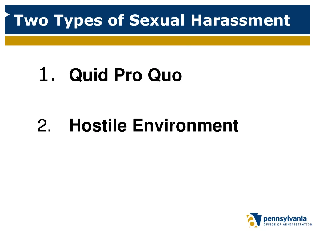 two types of sexual harassment