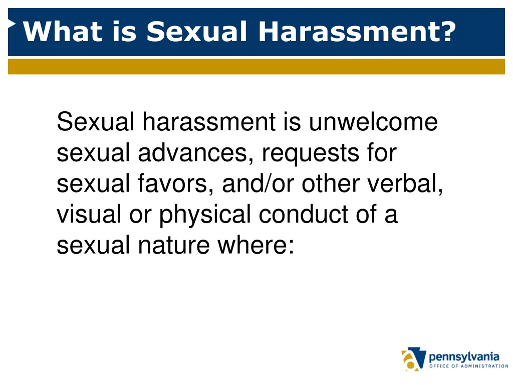 what is sexual harassment