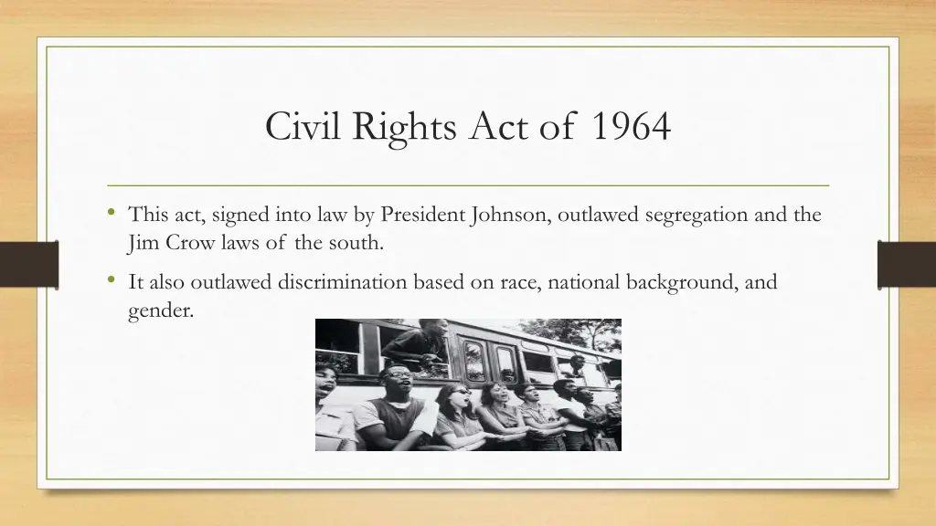 civil rights act of 1964