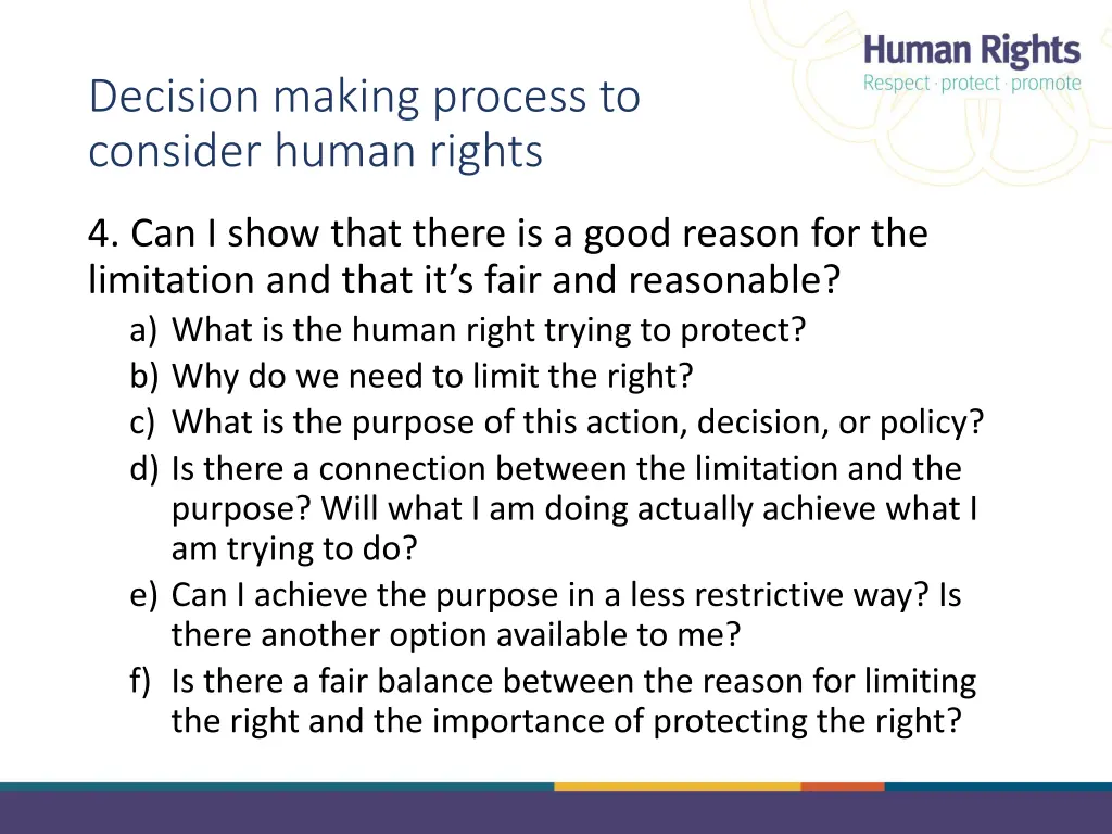 decision making process to consider human rights 1