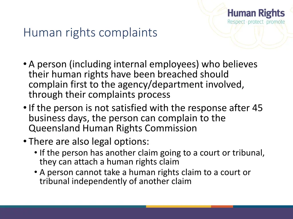 human rights complaints