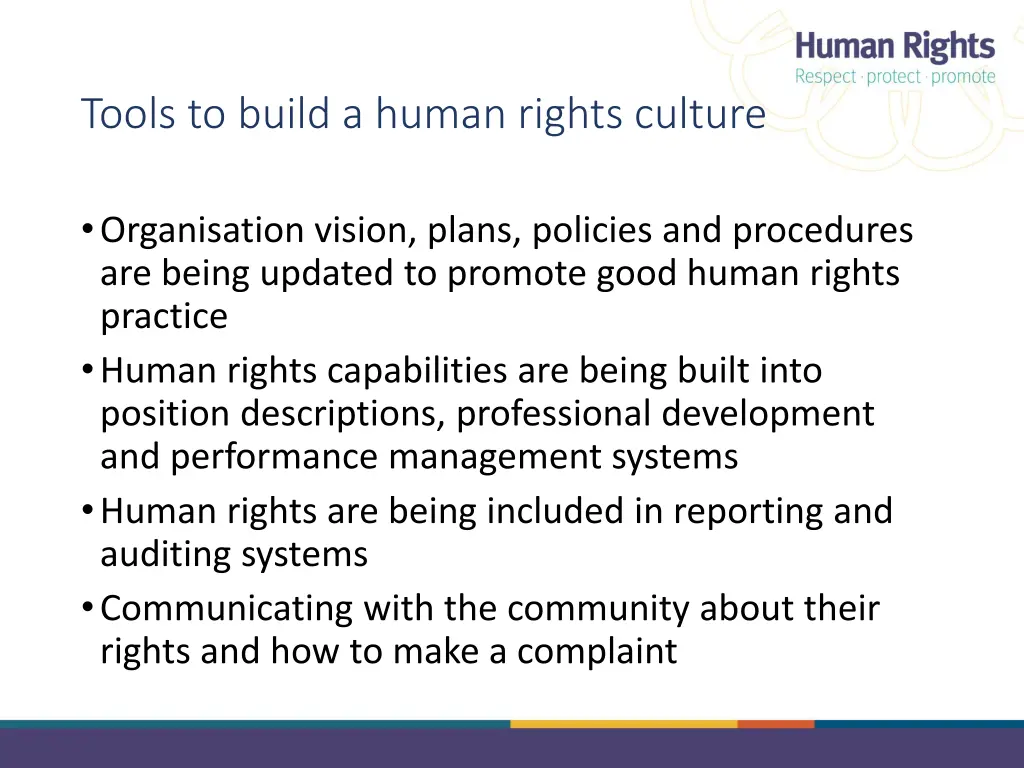 tools to build a human rights culture