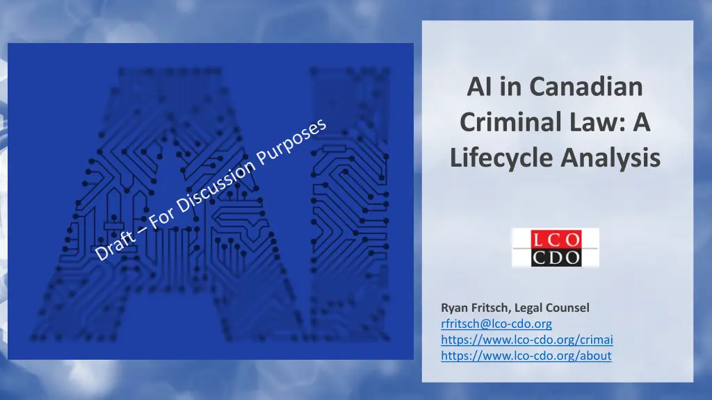 ai in canadian criminal law a lifecycle analysis 1