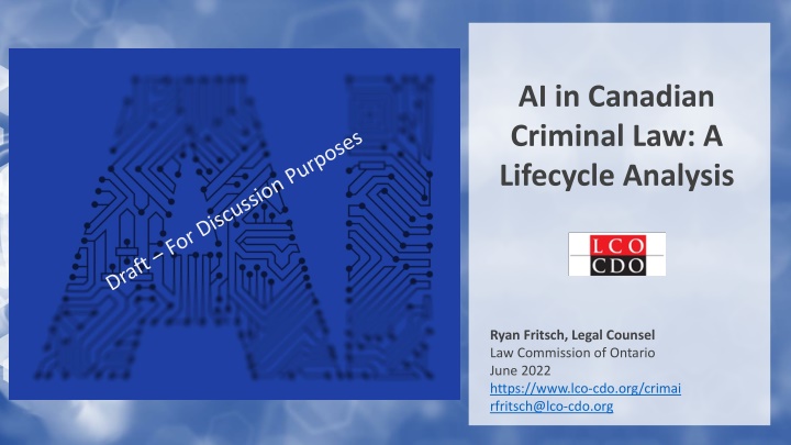 ai in canadian criminal law a lifecycle analysis