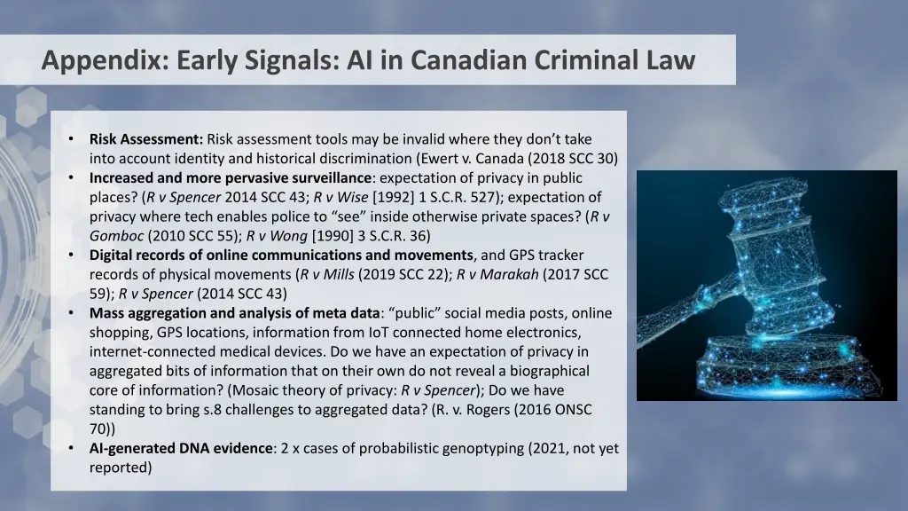 appendix early signals ai in canadian criminal law 1