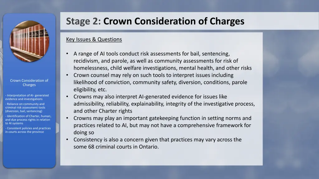 stage 2 crown consideration of charges