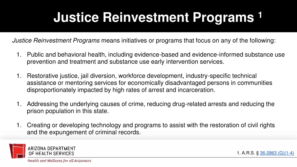 justice reinvestment programs 1