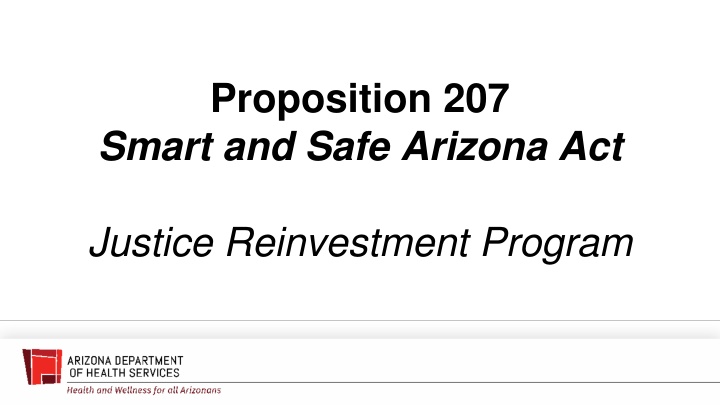 proposition 207 smart and safe arizona act