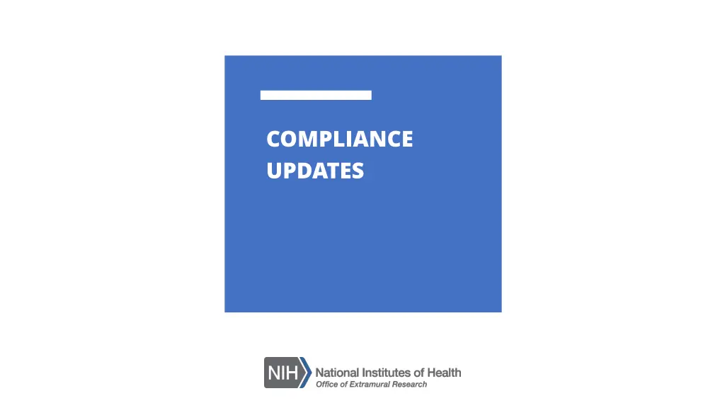 compliance updates