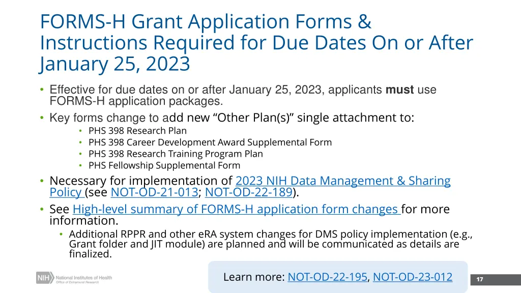 forms h grant application forms instructions