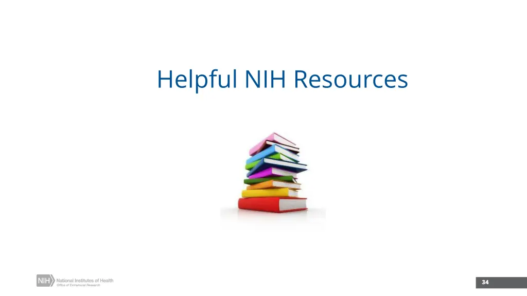 helpful nih resources