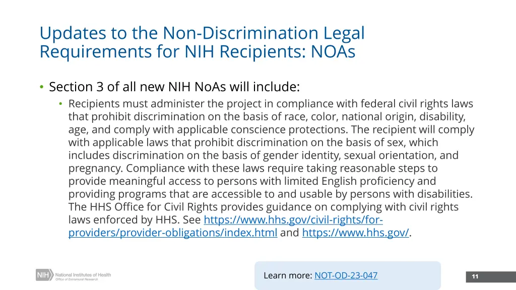 updates to the non discrimination legal 1