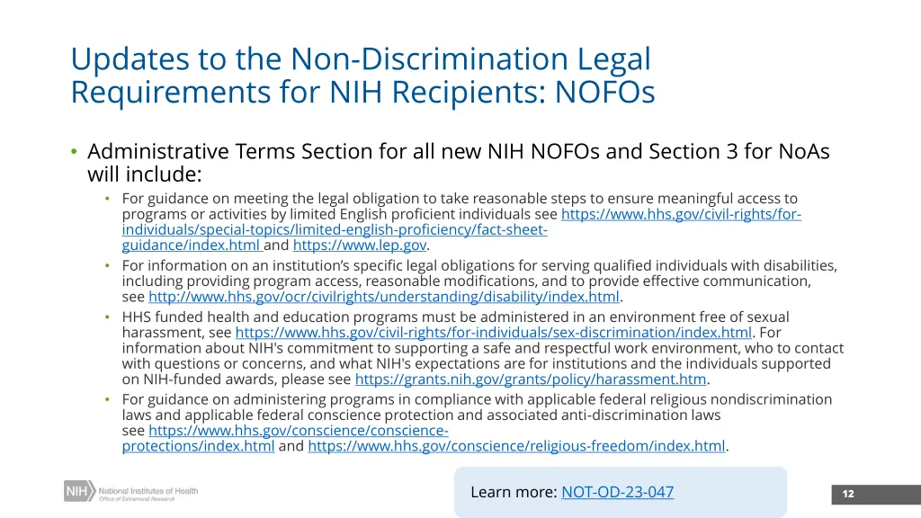 updates to the non discrimination legal 2