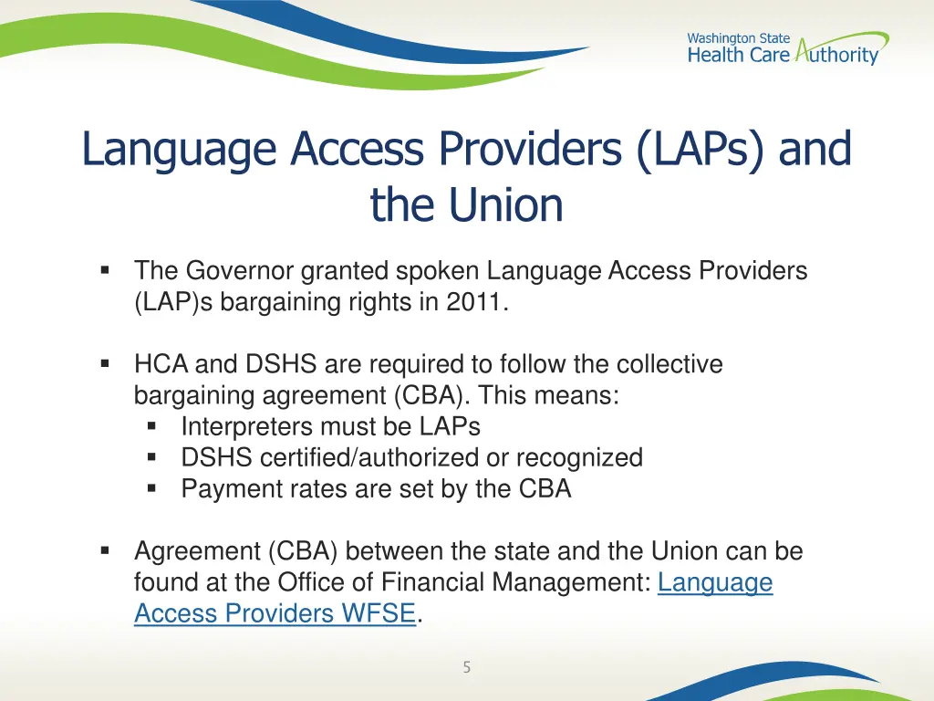 language access providers laps and the union