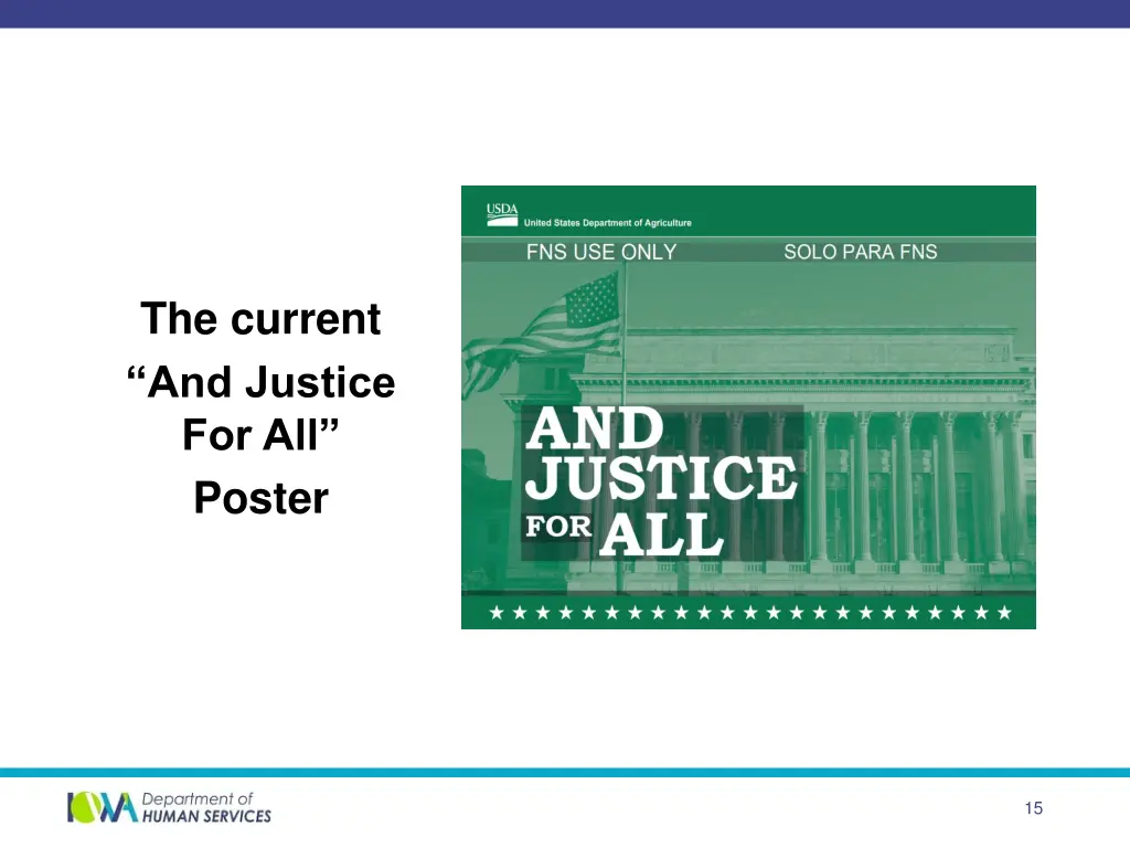 the current and justice for all poster