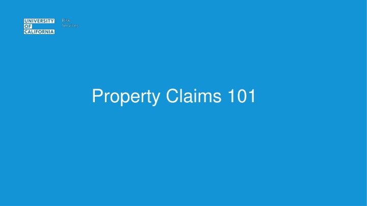 property claims 101