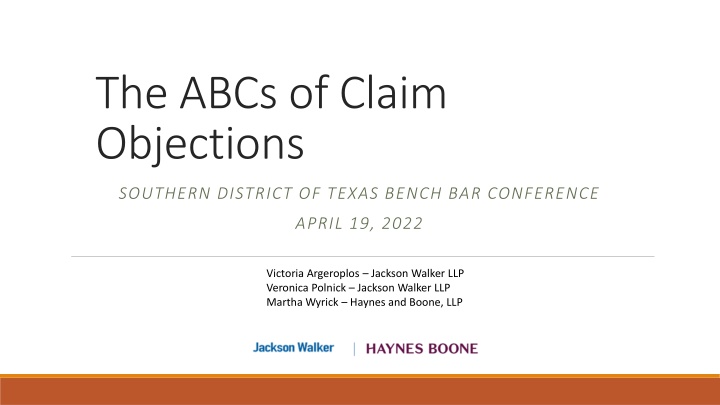 the abcs of claim objections