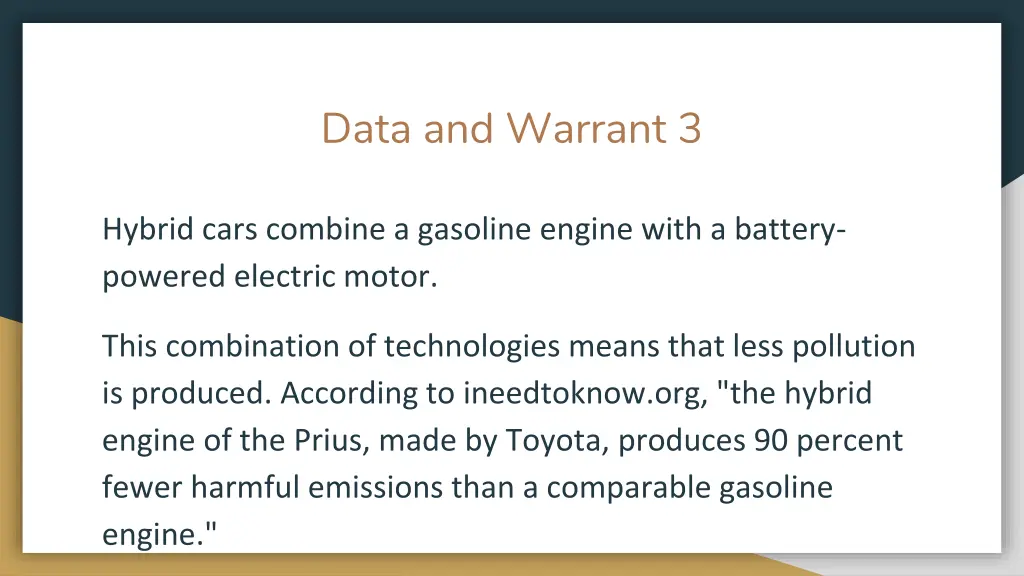 data and warrant 3