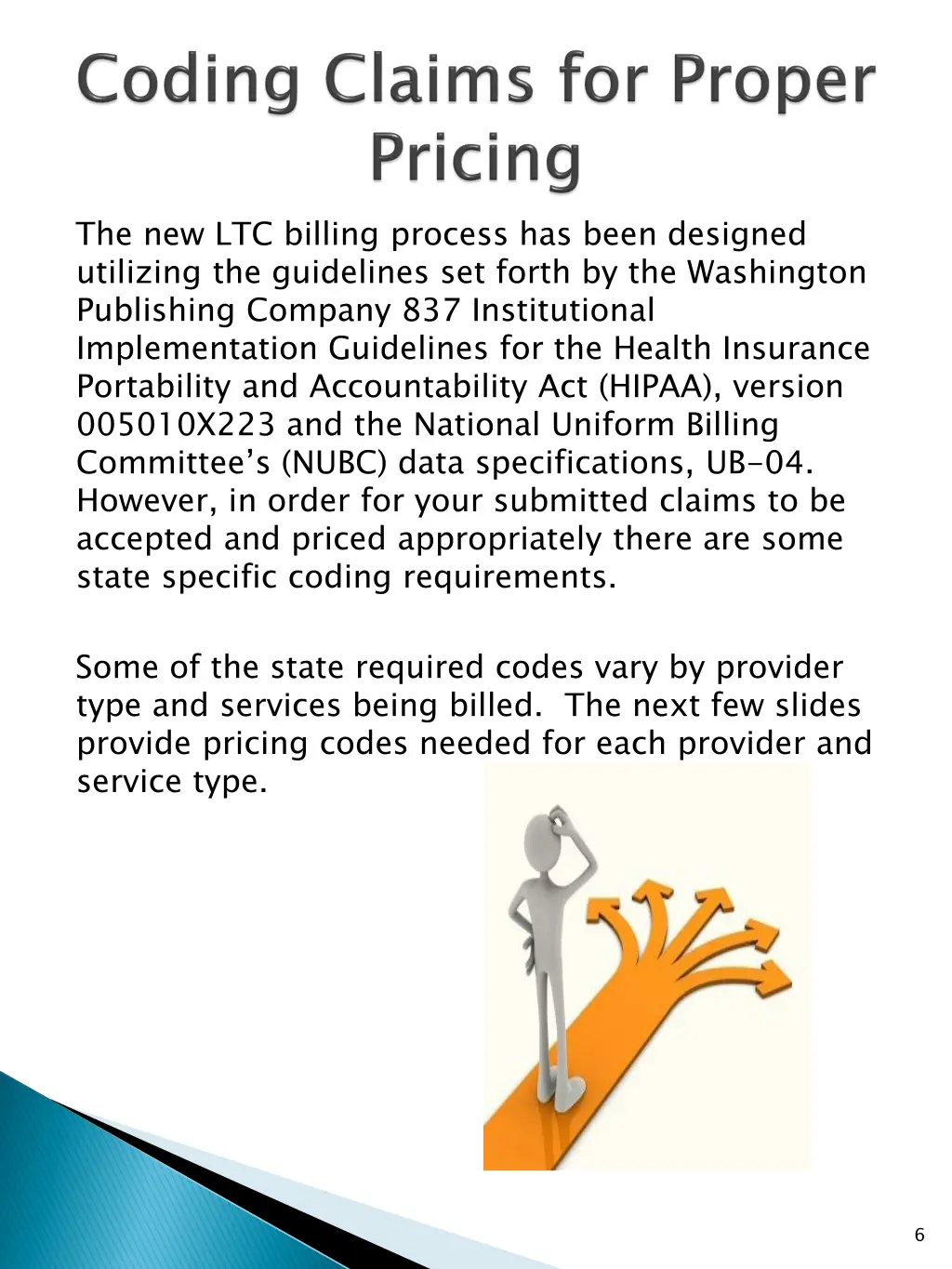 the new ltc billing process has been designed