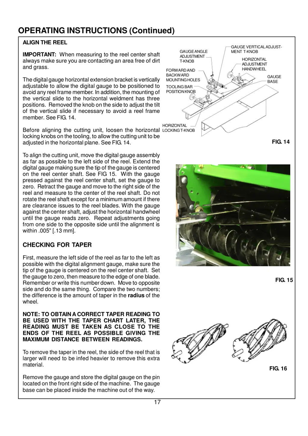 operating instructions continued 1