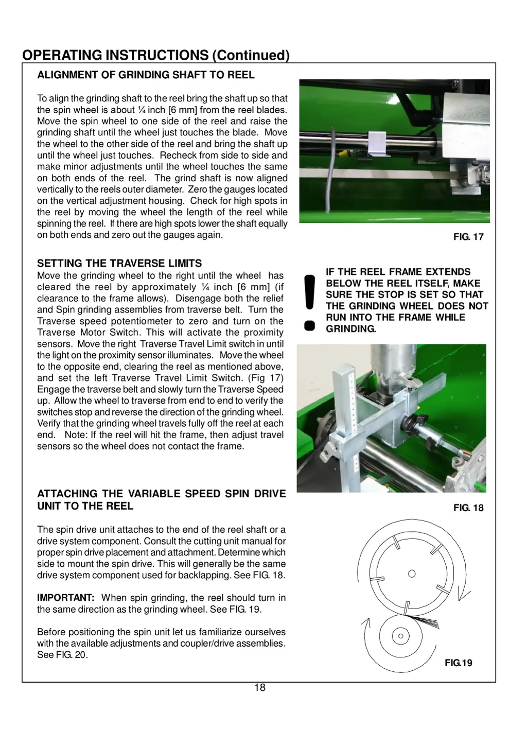 operating instructions continued 2