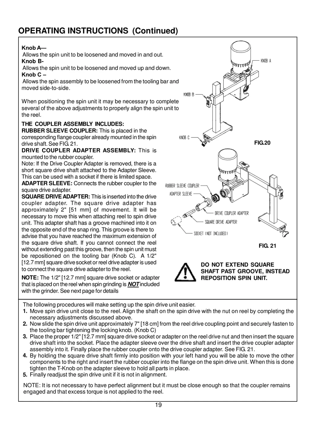 operating instructions continued 3