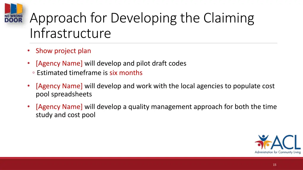 approach for developing the claiming