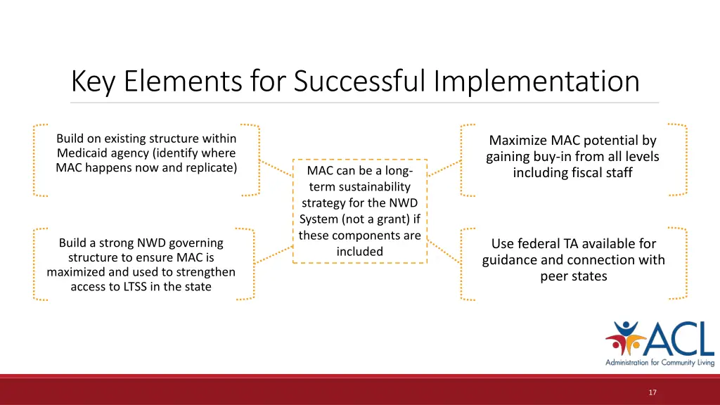 key elements for successful implementation