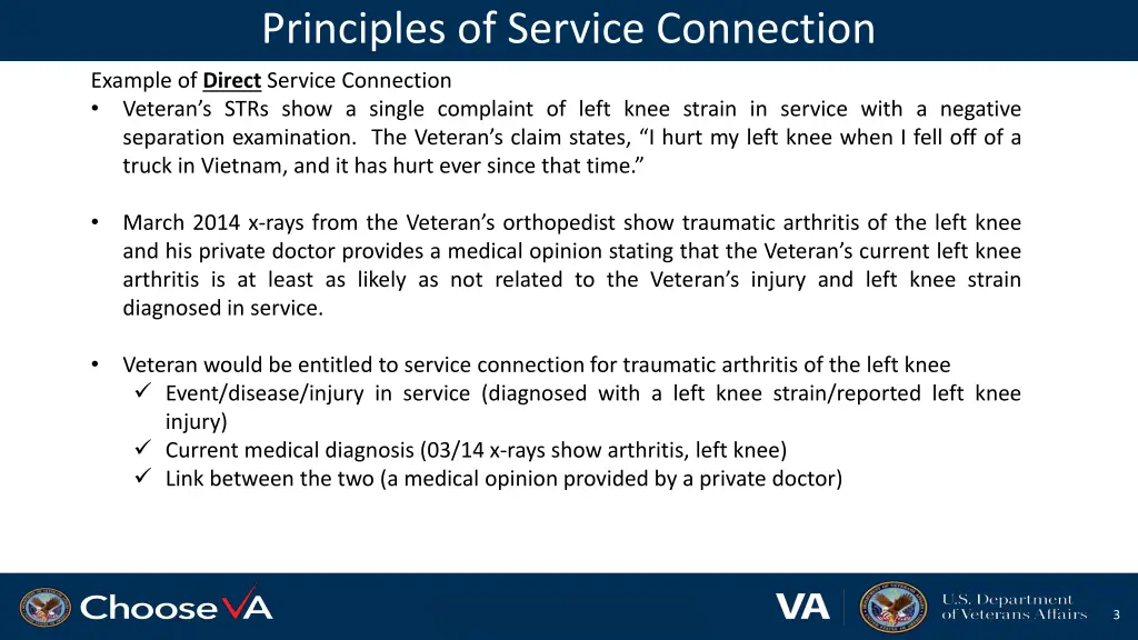 principles of service connection 3