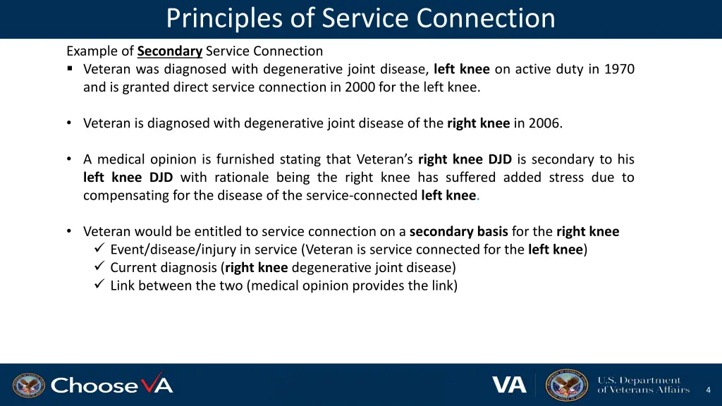 principles of service connection 4