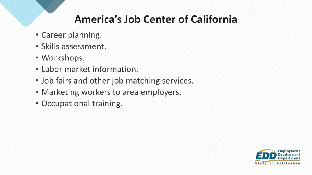 america s job center of california career