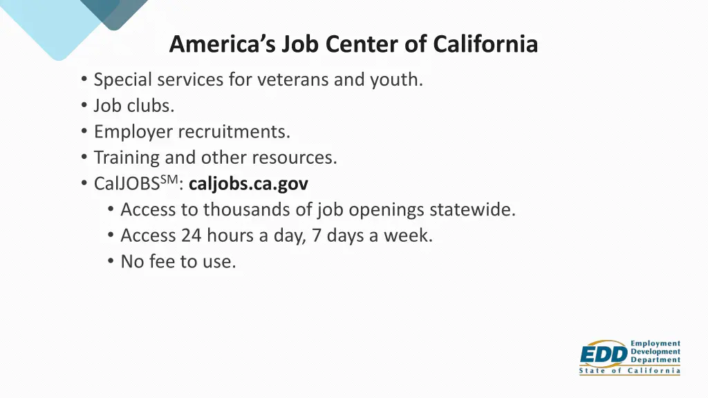 america s job center of california special