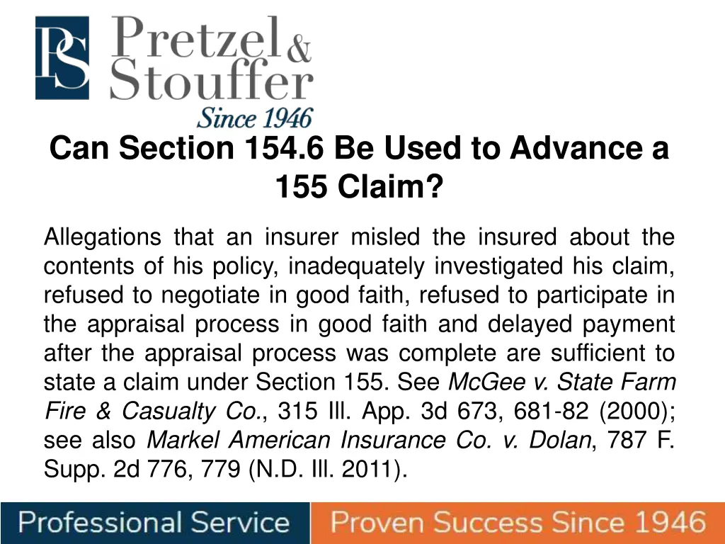 can section 154 6 be used to advance a 155 claim 1