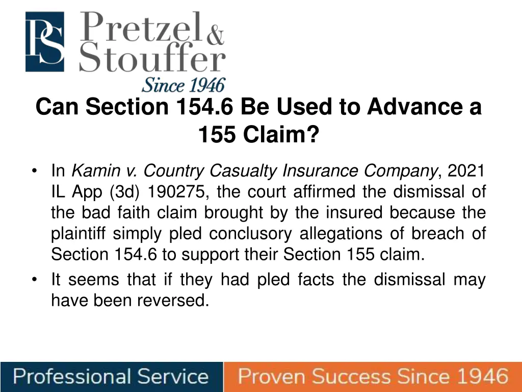 can section 154 6 be used to advance a 155 claim 3