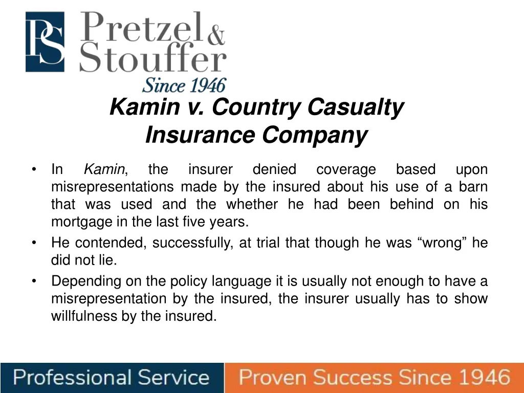 kamin v country casualty insurance company