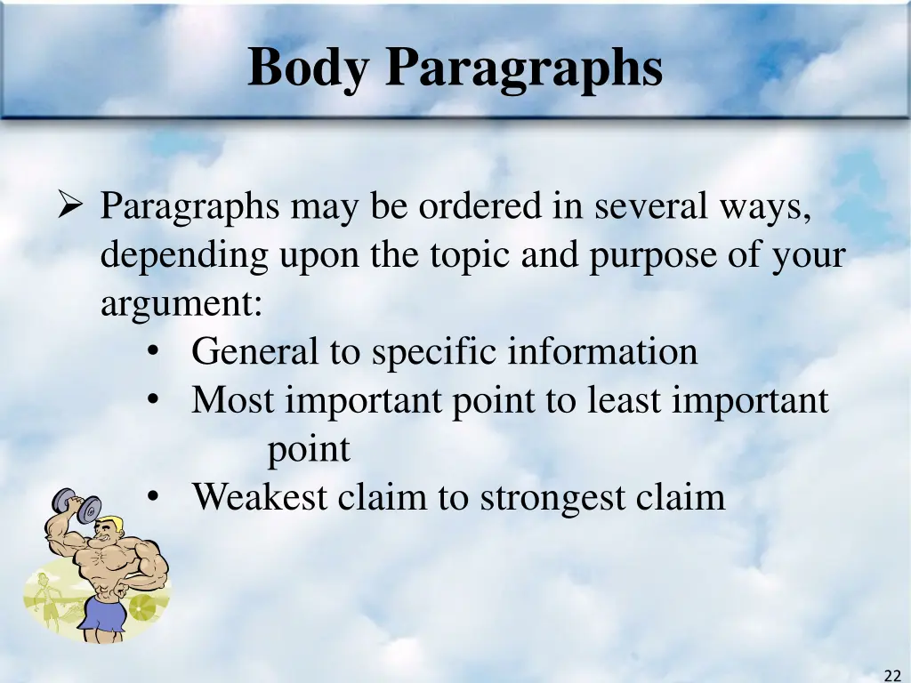 body paragraphs