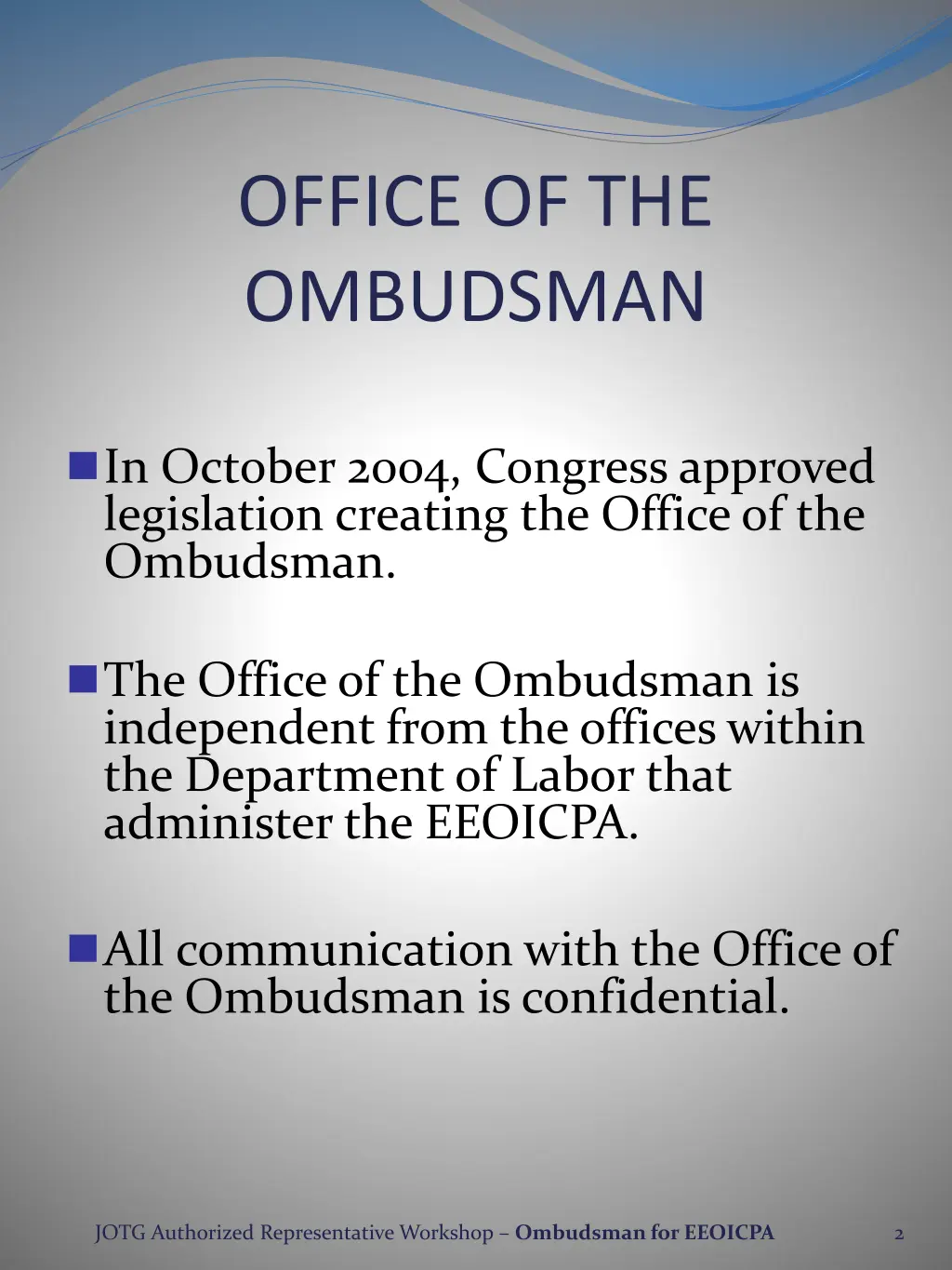 office of the ombudsman