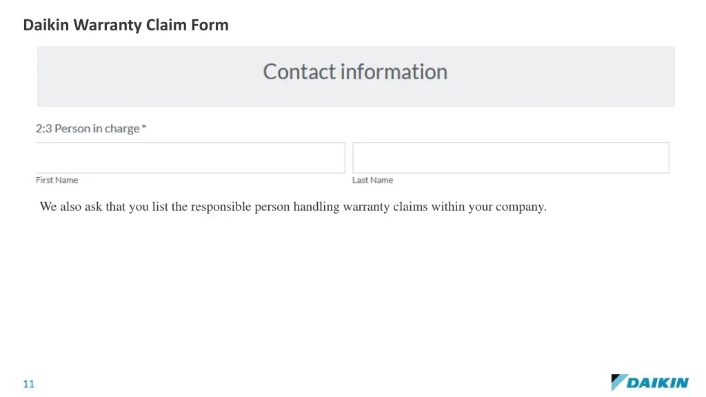 daikin warranty claim form 6