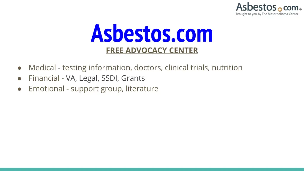 asbestos com free advocacy center