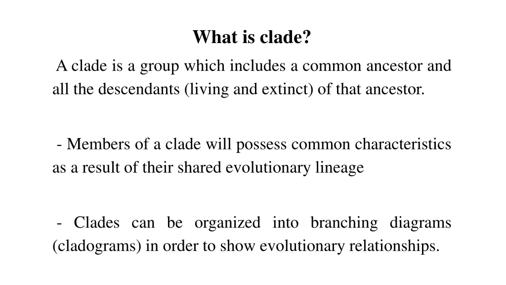 what is clade