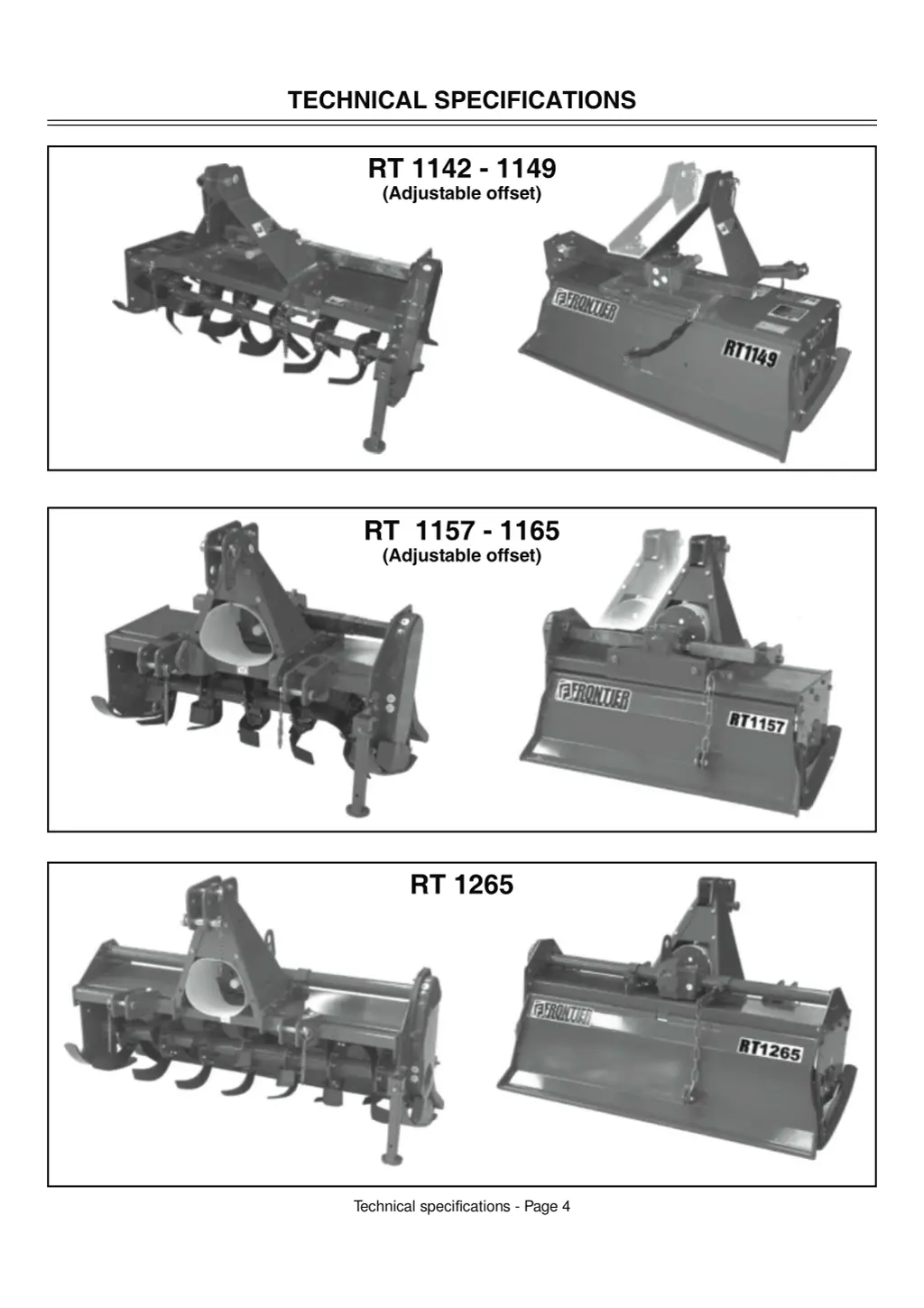 technical specifications