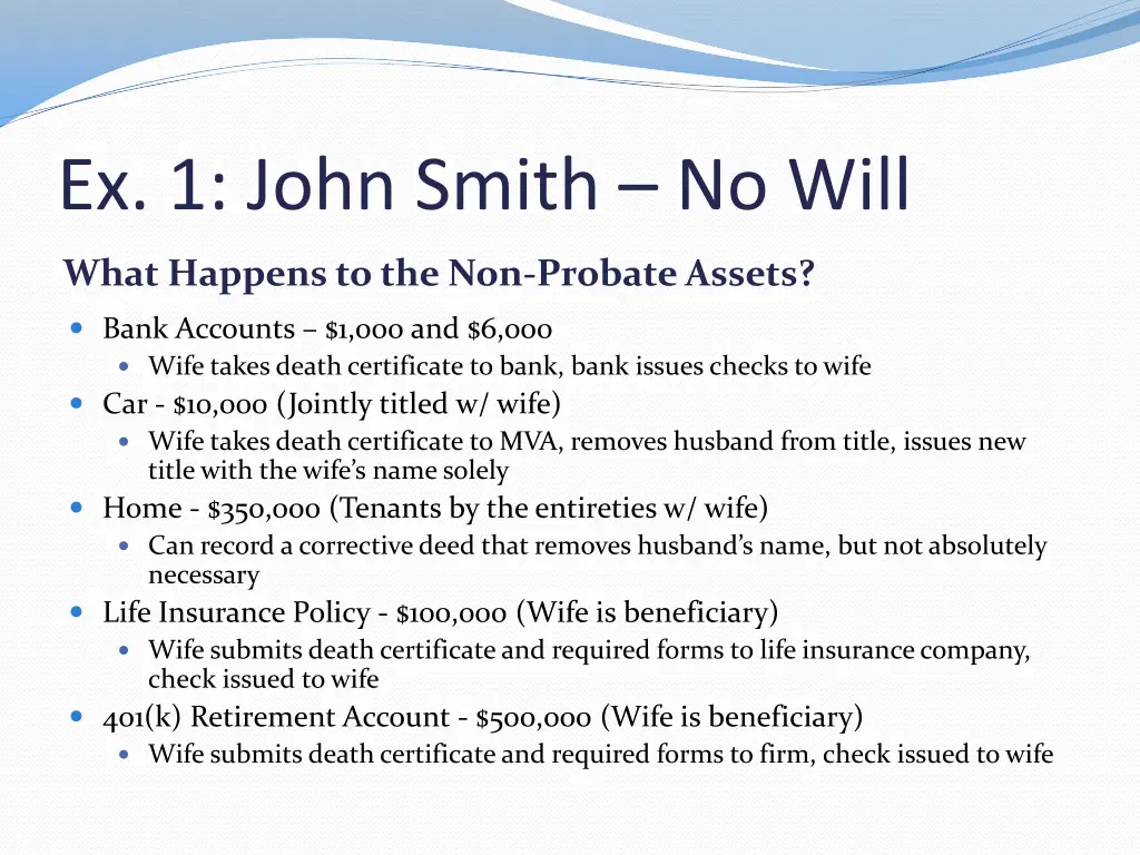 ex 1 john smith no will 2