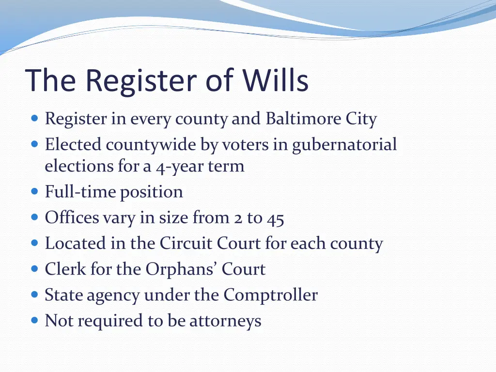 the register of wills