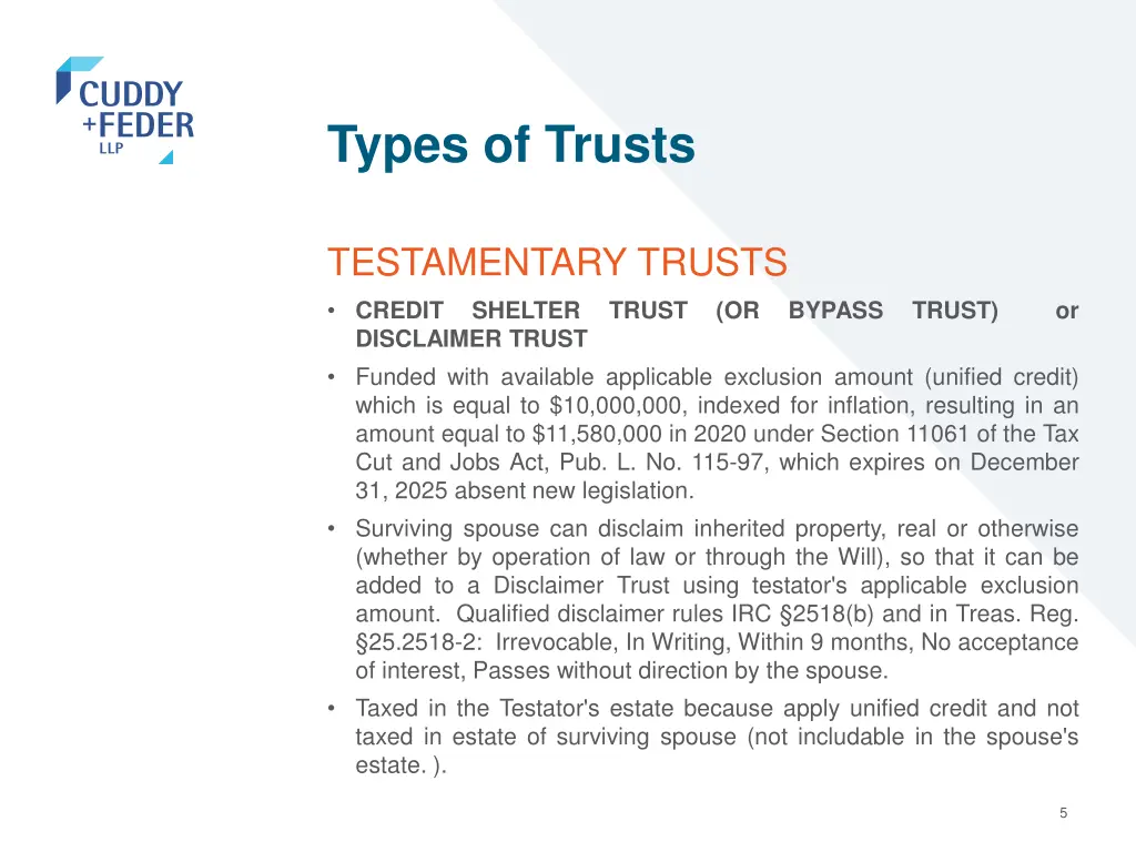 types of trusts 1