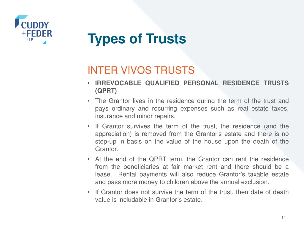 types of trusts 10