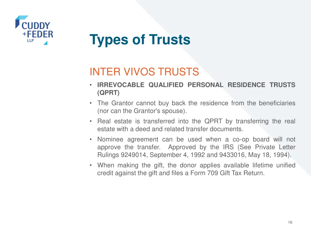 types of trusts 12