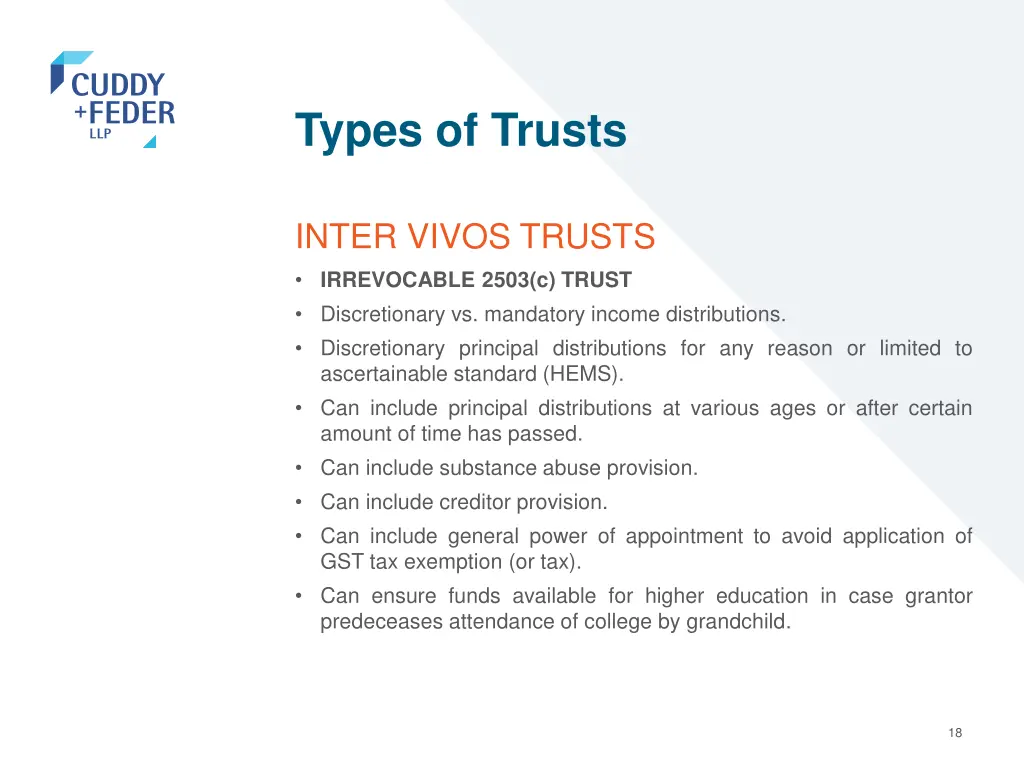 types of trusts 14