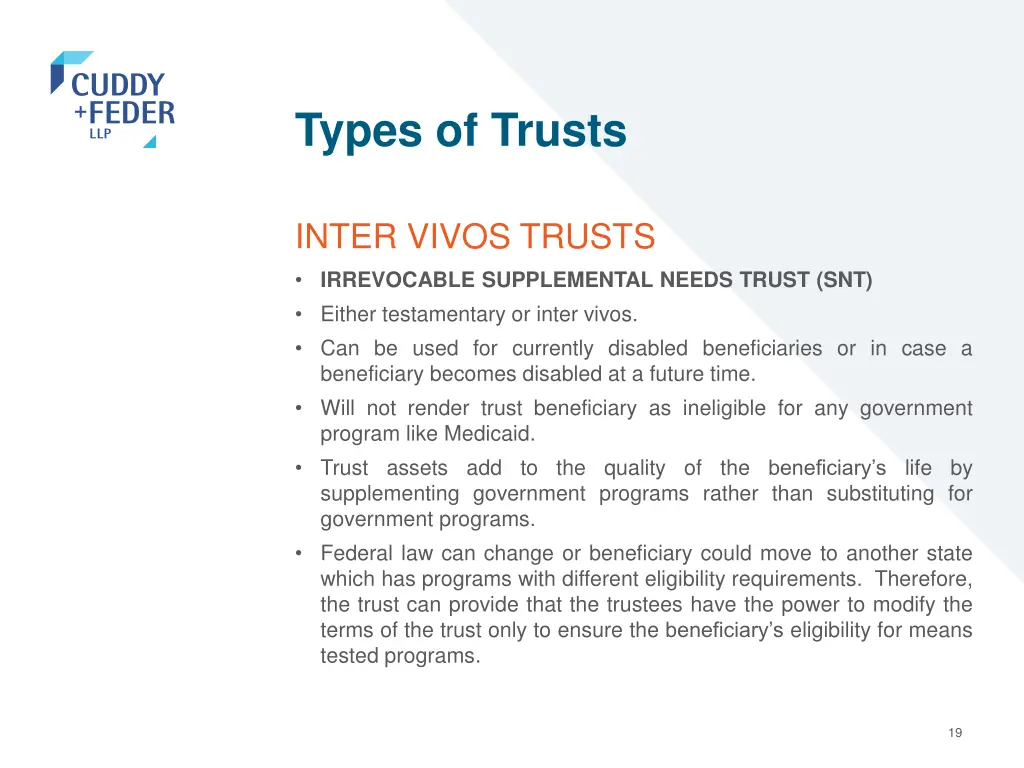 types of trusts 15