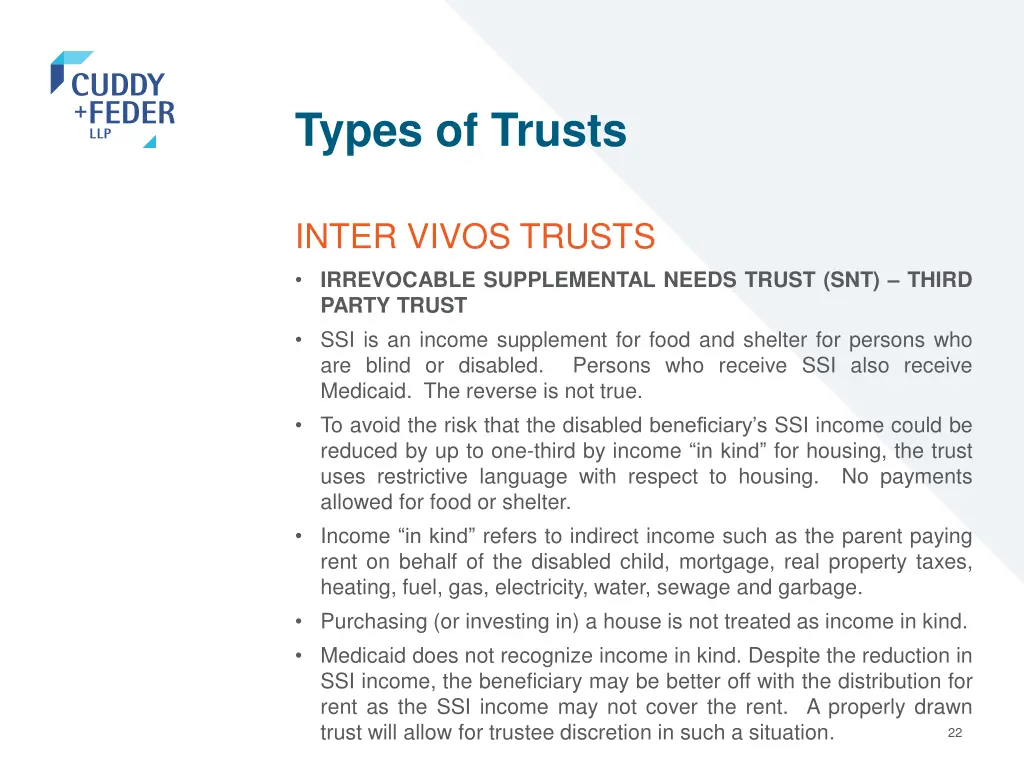 types of trusts 18